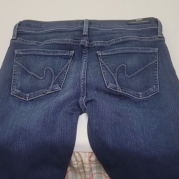 NEW 27 Citizens Of Humanity STRETCH Agnes Avedon Bleach Raw Edge Jeans NWOT - Picture 15 of 15